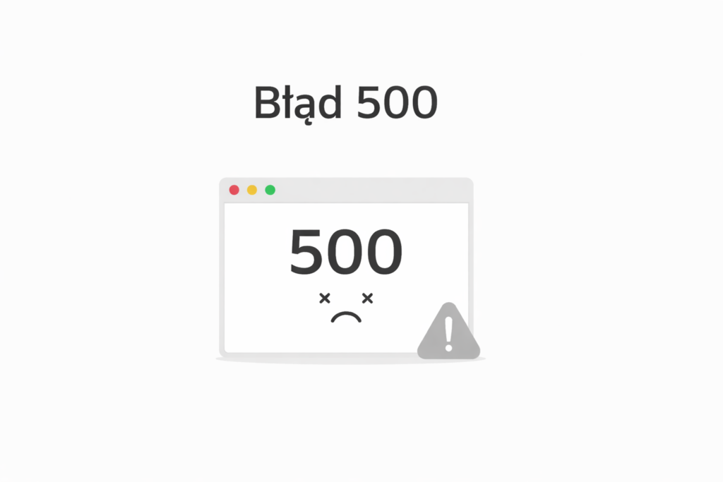 Błąd 500 na stronie co robić